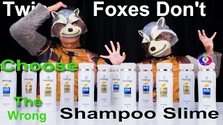 Twin Foxes DON'T chOOse the WRoNG ShamPoo SLiME CHaLLeNGE | Khmer Slime Ingredients Slime Challenge