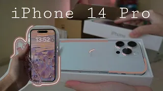 Android to iPhone 14 Pro Silver 256GB | unboxing, set up, accessories, camera test, customisation
