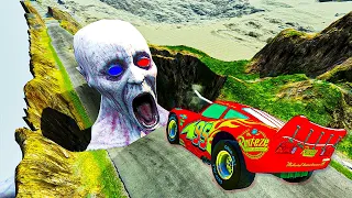 Lightning McQueen VS Giant Bulge | Escape From The Shy Guy (SCP 096) | Beamng Drive Crash Zak #92