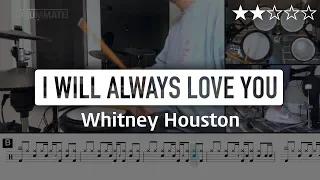 [Lv.03] I Will Always Love You - Whitney Houston (★★☆☆☆) Pop Drum Cover