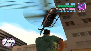 GTA Vice City Flamethrower Rampage + Six Star Wanted Level Escape