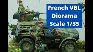 French Panhard VBL Diorama Scale 1/35