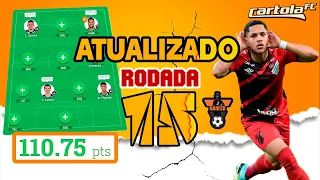 CARTOLA FC 2023 RODADA 15 - VAMOS PASSAR DOS 100pts! O MELHOR TRIO DE ATAQUE? LIVE SÁBADO ÀS 16:00h