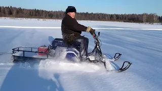 Мотобуксировщик Лидер 24 л.с. с гусеницей 500