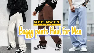 Off duty baggy jeans review|| Baggy jeans for men || Off duty cargo haul || off duty jeans review||