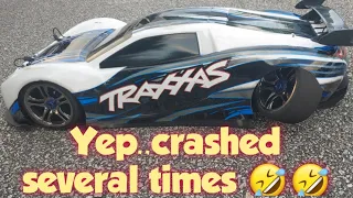 Traxxas XO1 Races and Crashes