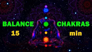 Chakra Balansing Guided Meditation (Female Voice) ≈ 15 minutes 🧘 High Vibe Meditation