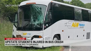 Pickens Co. students injured in charter bus crash in Gastonia