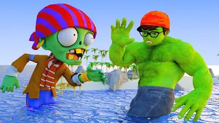 Scary Teacher 3D - NickHulk vs Zombie Giant rescue Tani Funny Animation Gaming