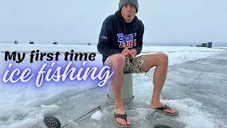 My first time ice fishing!