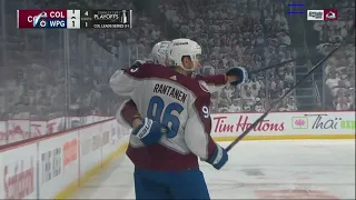 Mikko Rantanen 2+1 @ Winnipeg (WC QF Game 5)