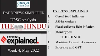 Last Week - Current Affairs - UPSC IAS (Week 4, May 2022) - The Hindu & Explained - DNS Supplement