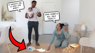 Making A MESS Then Blaming It On The BABY! *Too Funny*