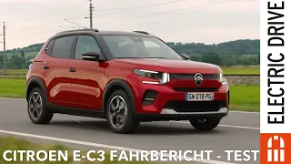 Citroen e-C3 Fahrbericht & Test - NUR 12,2 kWh / 100 km? | Electric Drive Check