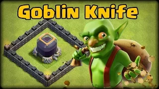 Clash of Clans goblin knife attack strategy fastest dark elixir farming method 2017