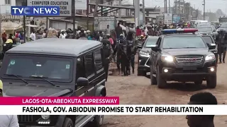 [WATCH] Fashola, Gov. Abiodun Promise To Start Rehabilitation Of Lagos-Ota-Abeokuta Expressway