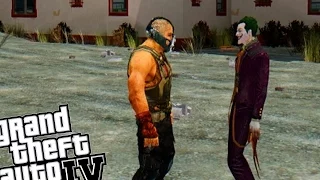 GTA IV BATMAN MOD'S - THE JOKER VS BANE