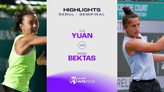 Yue Yuan vs. Emina Bektas | 2023 Seoul Semifinal | WTA Match Highlights
