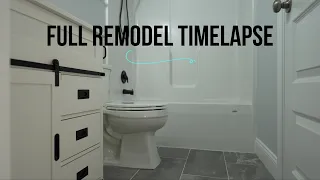 Small Bathroom Remodel - Timelapse DIY