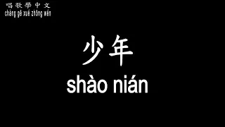 【唱歌學中文】►周華健 / 少年◀ ► Emil Wakin Chau / juvenile ◀『用時間考驗愛的深淺 改變是永遠的不變』【動態歌詞中文、拼音Lyrics】