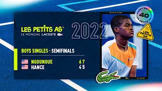 Les Petits As 2022 | Boys Semifinals | Keaton Hance vs. Carel Aubriel Ngounoue