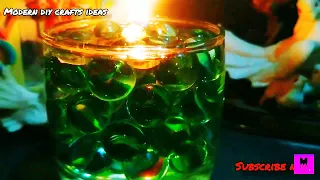 DIY Beautiful water candle || Valentine dinner table candle making