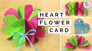 Pop-Up Flower & Pop-Up Heart Card - Paper Crafts Tutorial - Easy DIY Handmade Card Making