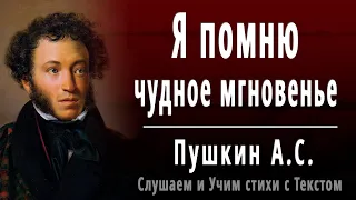 А.С. Пушкин "Я помню чудное мгновенье" - Слушать и Учить аудио стихи