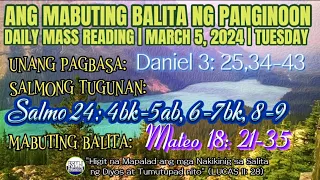 FSMJ | MARCH 5, 2024 | DAILY MASS READING | ANG MABUTING BALITA NG PANGINOON | ANG SALITA NG DIYOS