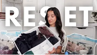 CLOSET RESET | organize & swap my wardrobe with me