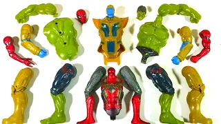 ASSEMBLE TOYS, THANOS VS SPIDERMAN VS HULK SMASH AVENGERS SUPERHERO TOYS