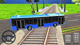 Bus Simulator Game 2021 - Coach Bus in Train - Best Android GamePlay