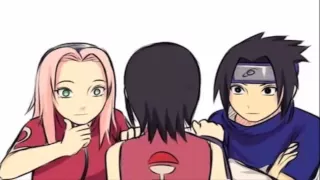 Sarada se encuentra con Sasuke y Sakura jovenes (Fan dub)