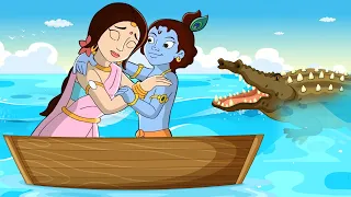 Krishna aur Balram - Giant Crocodile Attack | मगरमच्छ का हमला | Videos for Kids