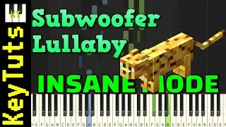 Subwoofer Lullaby from Minecraft - Insane Mode [Piano Tutorial] (Synthesia)