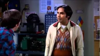 the big bang theory- Raj do not like how howards response.