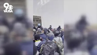 New video shows Proud Boys charging police on the stairs of the Capitol building
