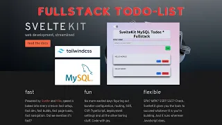 How to Not Build a Fullstack Todo-List with MySQL + SvelteKit + TailwindCSS + Bun  !!! CRUD APP