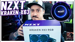 Review Water Cooler NZXT Kraken X63 RGB - Como montar + Teste de temperatura #NZXT