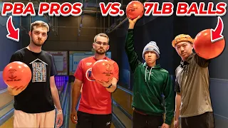 PBA Pros Vs 7lb House Balls