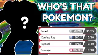 Choose Your Pokemon By Only Knowing Its First Moves