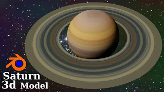 Blender 2.90 - Saturn planet tutorial