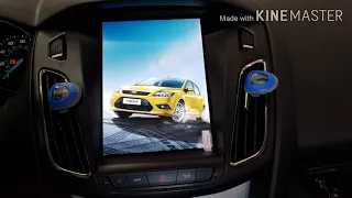Tesla style Vertical Screen for Ford Focus 2013 quick install