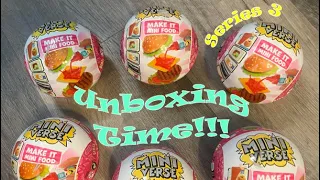 Unboxing Time!!! NEW SERIES 3 MINIVERSE DINER SERIES!