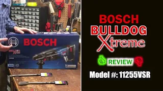 Bosch Bulldog Xtreme Review and Chiseling Concrete 11255VSR SDS-Plus