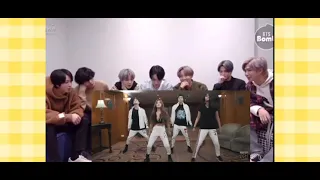 BTS reagindo a NOW UNITED (dançando Quem mandou chamar)