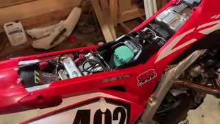 Honda 450l exhaust upgrade and Jd Jetting tuner!