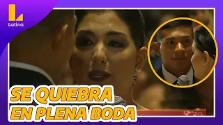 💘🤵👰 Ana Siucho se quiebra en plena boda con Edison Flores