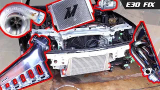 E30 Fix 14 | Test Fit $479 MISHIMOTO Radiator, $512 Turbo, $312 eBay M20 Intake, Intercooler