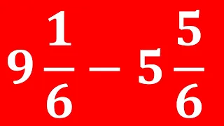 How to subtract mixed fractions with like denominators | how to subtract mixed fractions